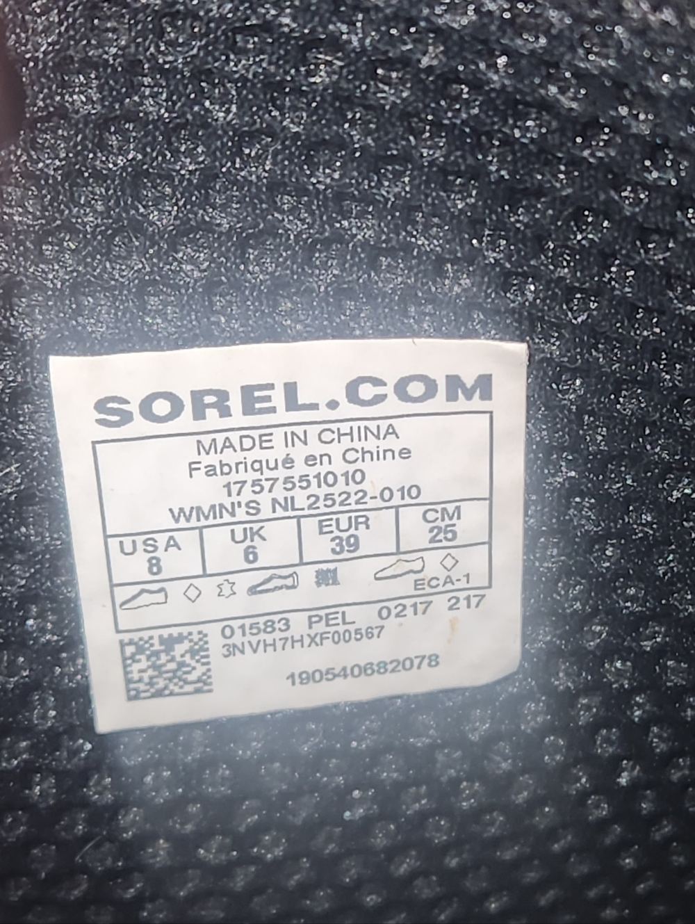 Sorel Black Tall Rain Boots Women's Size 8 - Picture 10 of 11